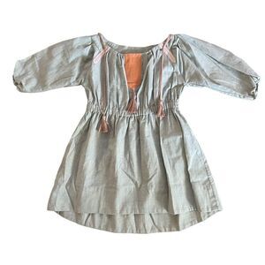 Tia Cibani Tassel Quarter Sleeve Girls Dress Size 3/4